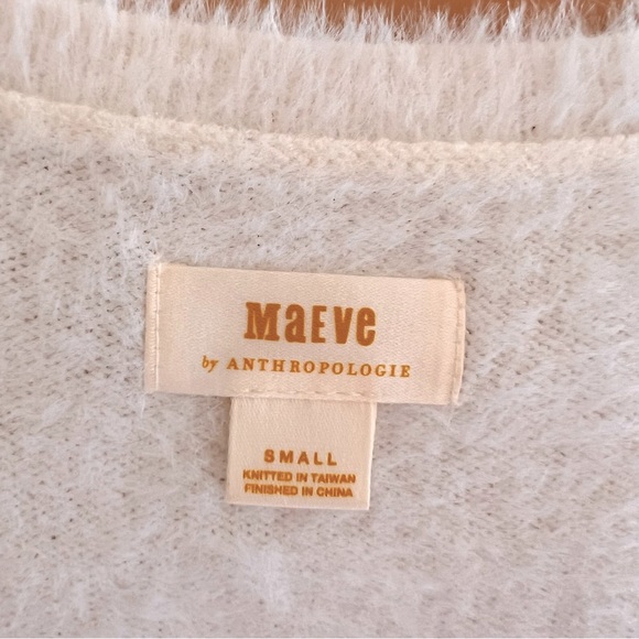 Winter white …ANTHROPOLOGY..Maeve knit T shirt! New ..Super for any occasion - Picture 4 of 5
